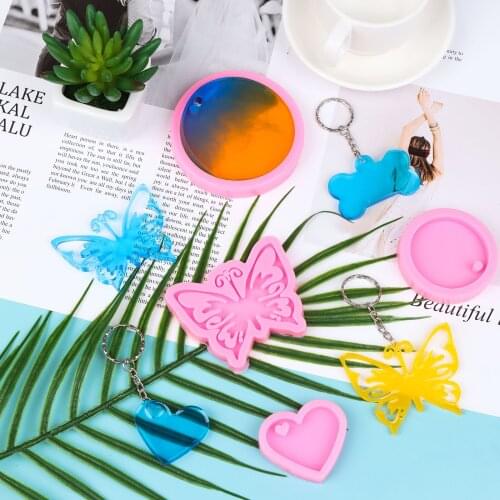 Love Bear Paw Wine Glass Mould Uv Epoxy Handmade Craft Casting Epoxy Molds For DIY Resin Pendant Silicone Keychain Jewelry Tools