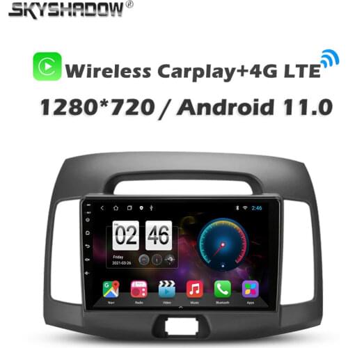 360 Panoramic Camera 6G+128G Android 10.0 Car DVD Player GPS WIFI Bluetooth 5.0 RDS Radio For Hyundai Elantra 4 HD 2006 - 2012