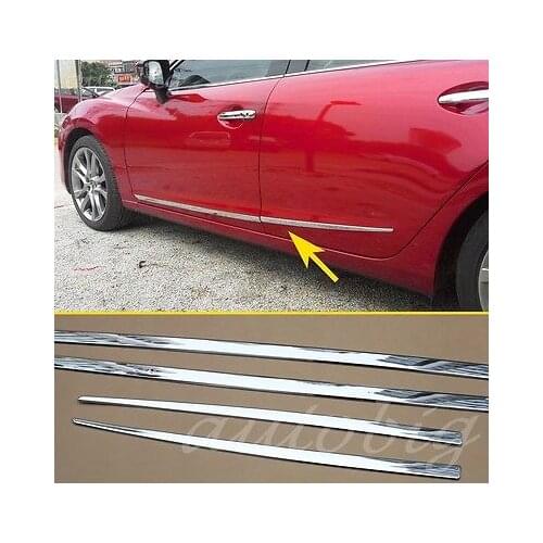 Chrome Body Side Styling FOR Mazda6 GJ 2014-2016 ATENZA Door Molding Cover Trim