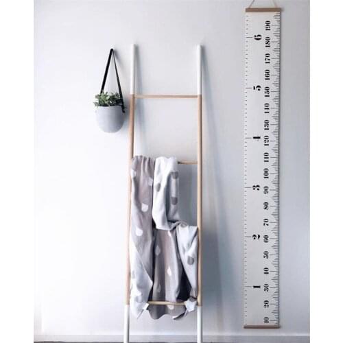 Nordic Style Baby Child Kids Height Ruler Kids Growth Size Chart Height Measure Ruler for Kids Room Home Decoration Art Ornament