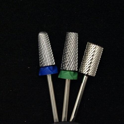 New Silver! 6.6 Large Safety Mushroom Noviciate Gold silver nail drill bit Tungsten steel Carbide Burrs