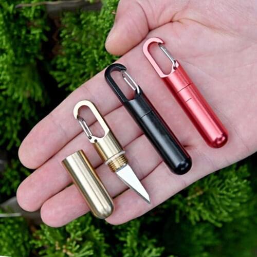 Outdoor Portable Gadgets Key Pendant Creative Knife Keychain Pendant Knife Portable Express Self Defense Knife Cutting Tool