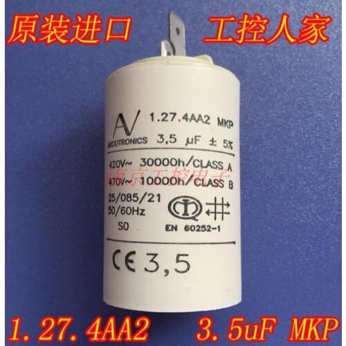 For ABB MKP 3.5uF 1.27.4AA2 fan starting capacitor Inverter starting capacitor