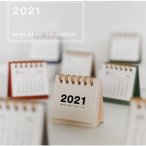 Mini Desk Calendar 2021 Desktop Standing Flip Monthly Calendar,Desk Pad Academic Calendar For Office School Home Daily Planner