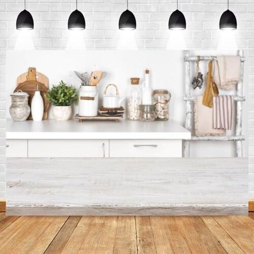 Yeele Luxurious Indoor Kitchen Photography Backdrops Photographic Studio Photo Background Birthday Decorations Prop