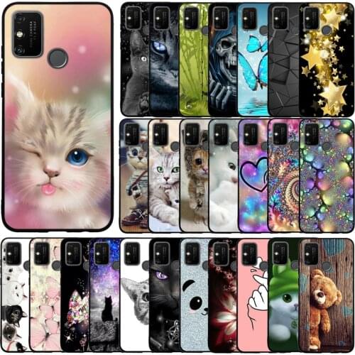 Silicon Case For Honor 9A Case 6.3" Soft TPU Back Phone Cover On Huawei Honor 9A 9 A MOA-LX9N Painting Protective Coque Bumper