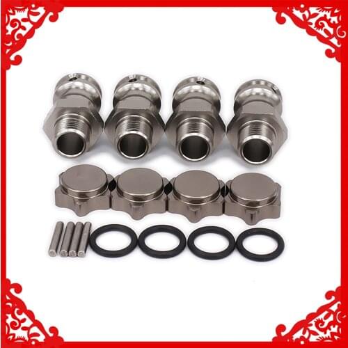 Wheel Hex Hub M17 17mm M23 23mm Extension Adapter 12mm Cap Anti-Dust x 4 Longer Combiner Coupler For 1/8 RC Car HSP