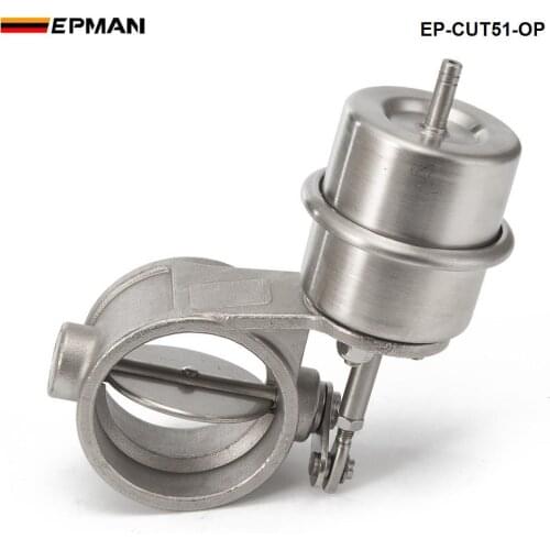 Exhaust Cutout 2'' 51MM NEW vacuum Activated Open Style Pressure: about 1 BAR For BMW E39 5 Series 97-03 EP-CUT51-OP