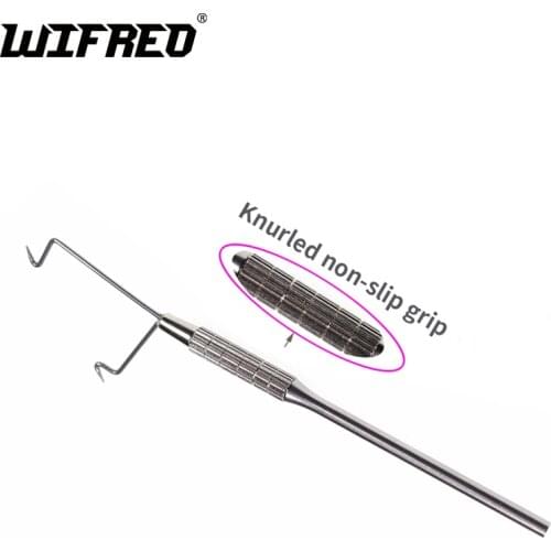 Wifreo 1 Piece New Fly Tying Whip Finisher Stainless Steel Saltwater Jig Hook Fishing Flies Lure Bait Making Processing Tools