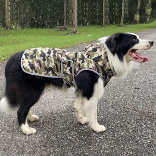 Winter Warm Dog Jacket Coat Dog Clothes For Labrador Waterproof Big Dog Hooded Coat Chihuahua French Bulldog Pet Outfit Vest