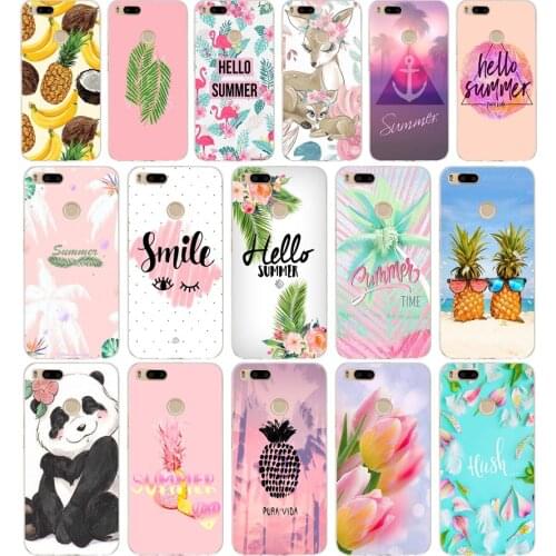 01AA Cool in summer gift Soft Silicone Tpu Cover phone Case for Xiaomi Redmi Mi A1 A2 8 lite
