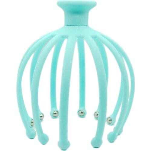 1Pcs Head Massager Neck Massage Octopus Scalp Stress Relax Spa Healing Alloy Health Care Tool Body Head Massage Beauty Tool