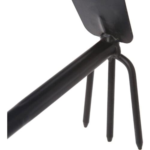 1Pc Portable Digging Tool Mini Two Head Hoe For Home Garden Transplanting Tool