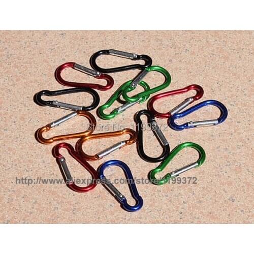 10000pcs/lot 5cm cucurbit shape carabiner for decorationgift Aluminium Alloy trip Bottle Hook Camping Hiking Keychain Key Chain