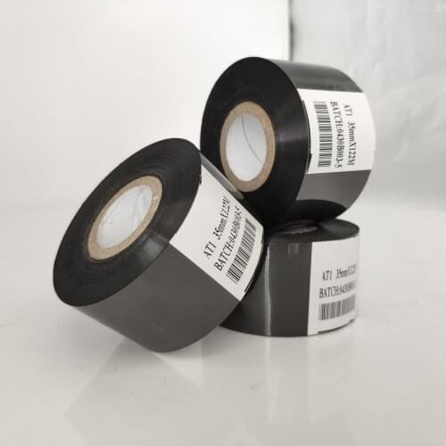 35x122m date code printing machine Black color hot coding ribbon