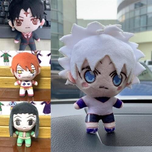 Anime HUNTER × HUNTER Illumi Killua Zoldyck Kulolo Hisoka Cosplay Props Toy Plush Stuffed Mini Doll Pendant Keychain Gifts