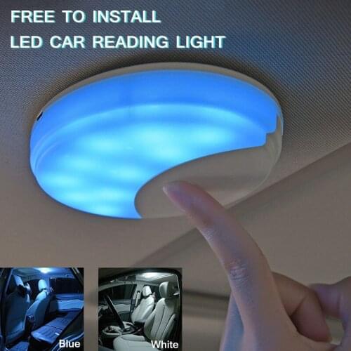 Car Accessories Car Interior Ornament Touch Type Night Light Car Roof Ceiling Magnet Lamp Automobile Car Interior reading light