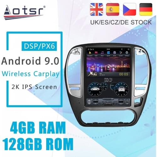 Android 9 128G PX6 Tesla Styel For Nissan Bluebird Sylphy G11 2005 - 2012 Auto Radio Stereo Car Multimedia Player GPS Navigation