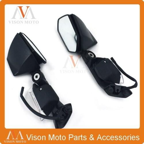 Motorcycle Side Mirror Rearview Turn Signal Rear View For KAWASAKI ZX10R ZX-10R 2008 2009 2010 2011 ZX6R ZX-6R 2005 2006 2007 08