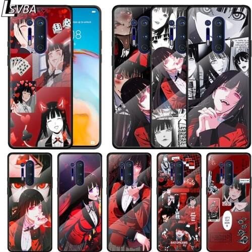Anime KAKEGURUI For Oneplus 9R 9 8T 8 Nord Z 7T 7 Pro 5G Tempered Glass Shell Phone Case Cover