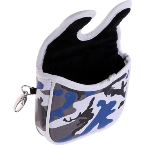 Center Shaft Cover Golf Club Mallet Putter Headcover Head Protector Protection w/ Magnetic Closure Golfer Accessories Equipment