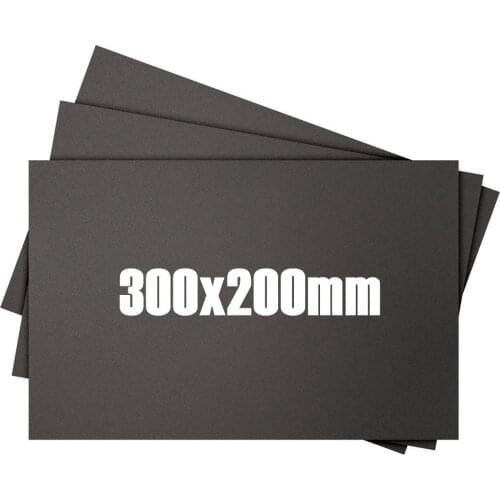 CraftBot XL 3D Printing Build Surface 300x200mm 12''x 8'' Black color 8x12 inch stick heated printing bed tape for Prusa I3