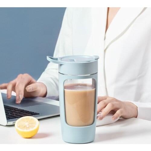BPA Free Baby Bottle Material Mixing Cup 650ML Sport Cup Leak Proof Water Bottle Cordless Self Stirring Mixer Mini Blender