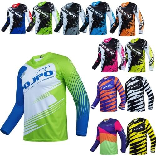 Motocross Jersey MTB Downhill Mountain Jersey Enduro MX Cycling Jersey Mountain Bike DH Maillot Ciclismo Hombre Quick Drying BMX