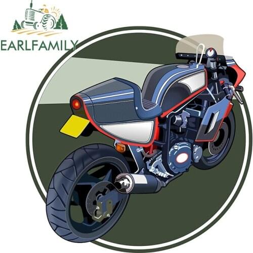 EARLFAMILY 13cm x 6.3cm for Sports Motorcycle Funny JDM Car Stickers DIY Waterproof Bumper Decoration Anime Scratch-proof Decals