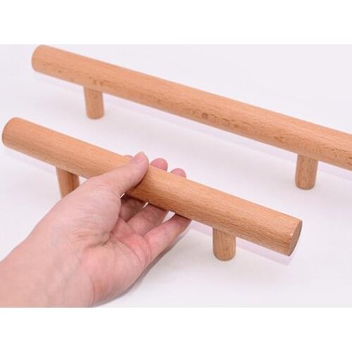 Classic Furniture Solid Wood Handles Cupboard Door Knobs and Handle Bedroom Wardrobe Drawer Pulls Home Hardware Accessories