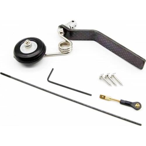 26CC / 50CC Tail Wheel Bracket Assembly Carbon Fiber Tail Wheel Landing Gear For Fixed-Wing Airplane / Rc Racing Drone Parts