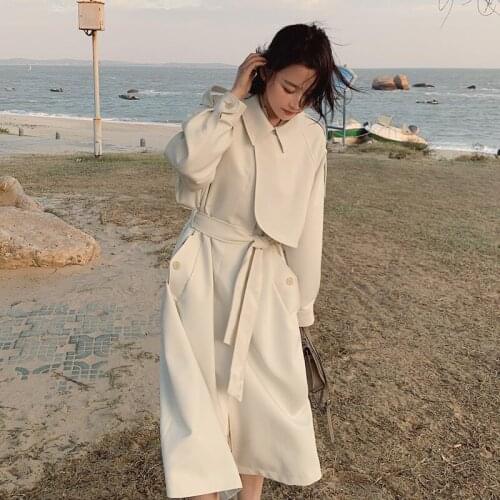 Женские модные плащи KUANGNAN China At AliExpress