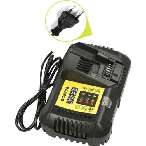 Hot sell Li-Ion Battery Charger 12V 14.4V 18V 4.5A for Dewalt DCB118 DCB101 DCB120 DCB203 DCB200 DCB201 DCB204 DCB180 DCB181