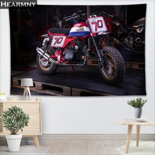 New Arrival Motorcycle Tapestry Wall Hanging Decor Tapestry Show Piece For Home Decoration Camping Tent Travel Sleeping Pad