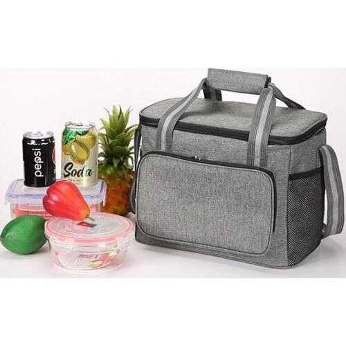 Portable Lunch Bag New Thermal Insulated Lunch Box Tote Cooler Handbag Bento Pouch Dinner Container School Food Storage Bags