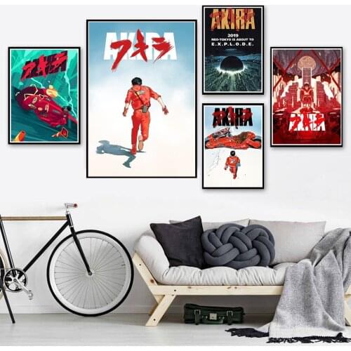 Akira Poster Classic Japanese Anime Canvas Art Painting Wall Pictures For Living Room Home Decor