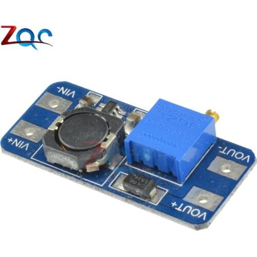 5PCS/Lot MT3608 DC-DC DC 2 -24V to 28V 2A Step Up Boost Converter Power Supply Module MAX Output 28V for Arduino