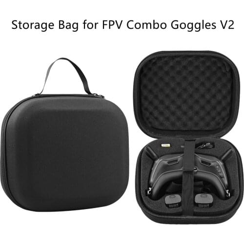 For FPV Combo Goggles V2 Storage Bag Portable Nylon Bag Handbag Carrying Case for DJI FPV Flying Glasses Drone RC Accessories