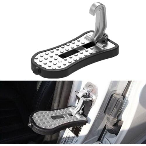 Universal Foldable Auxiliary Pedal Roof Pedal Foldable Car Vehicle Folding Stepping Ladder Foot Pegs Easy Access Car Accessorie