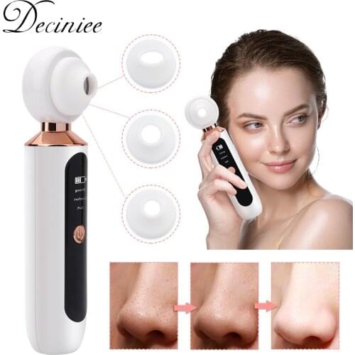 Blackhead Remover Vacuum Visual Facial Pore Vacuum Electric Pore Cleanser Acne Pimple Extractor with 3 Suction Probes USB Charge