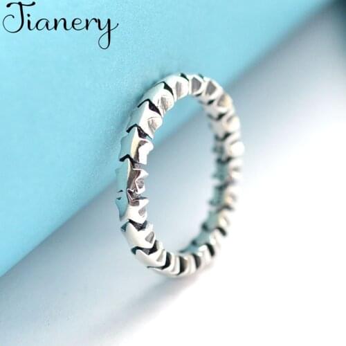 JIANERY Fashion Silver Color Star Rings For Women Girls Statement Opening Finger Ring Jewelry Wholesale