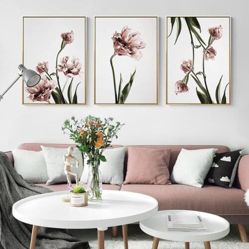 1Pcs Elegant Green Plant Flower Art Wall Painting Picture Home Bookshop Living Room Bedroom Office Cafe Hotel Gift Decoration
