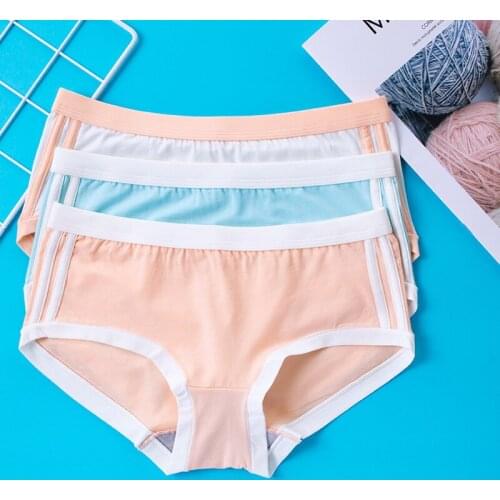 3 Pcs/set Girls Panties Children Soft Cotton Comfortable Underwear Skin-friendly Breathable Panty For Children Kids Briefs
