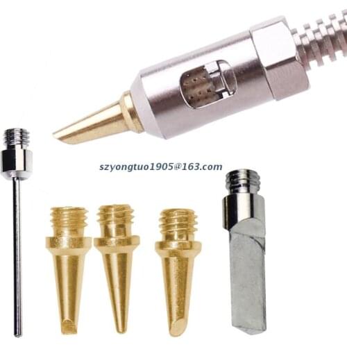 5pcs/set Butane Gas Soldering Iron Kit Welding Kit Torch Pen Tool Gas Soldering Iron Head for HS-1115K