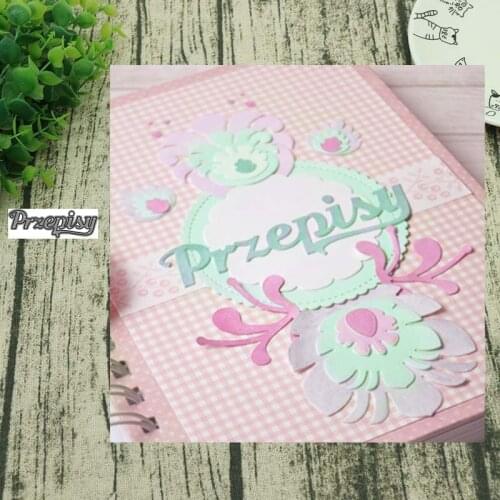 AddyCraft 2019NEW Polish word Metal cutting dies cut die Scrapbook paper craft knife mould blade punch stencil