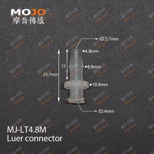 Free shipping New product Luer taper Outer screw to inner screw joint 1.6-4.8mm Plastic PP pipe joint 10pcs/lot