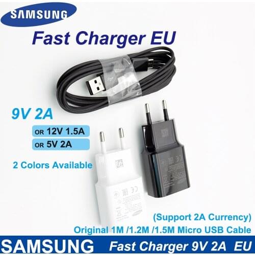 For Samsung Fast Charger EU 9V2A Wall Adapter Charge Micro USB Cable For Samsung Galaxy S6 S7 Edge J3 J5 J7 Note4 5 A3A5 A7 2016