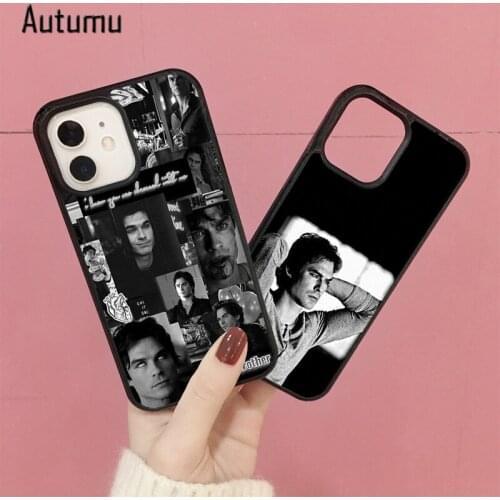 Phone Case for iPhone 12 mini X XS XR 11 Pro Max SE 2020 5 6S 7 8 Plus The Vampire Diaries Stefan Damon Salvatore Cover