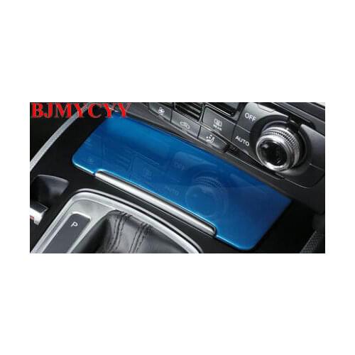 BJMYCYY Stainless steel decorative sequins for automobile front row smoke detector for Audi A4L 2009-2016