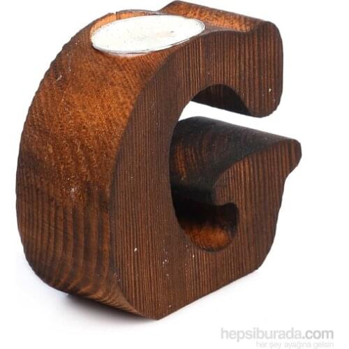Dessen Wood Decorative Letter G candle holder candle and candlestick свеча и подсвечник vela y candelero